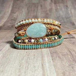 Handmade! Crystal Bead Bracelet